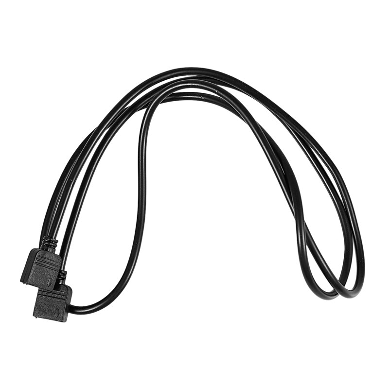 Tiras LED RGB 4 Pin conector hembra a hembra Cable de extensión negro 1M