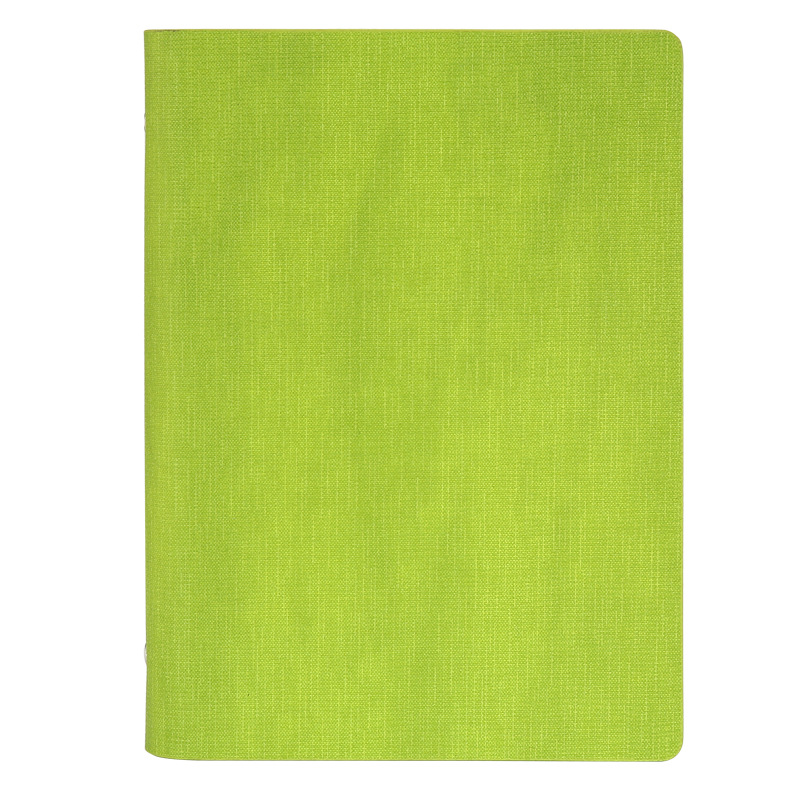 Classeur en cuir A5 Padfolio, classeur porte-carte d'affaires, organiseur de bureau, école, classeur à 6 anneaux, tampons d'écriture de gestionnaire