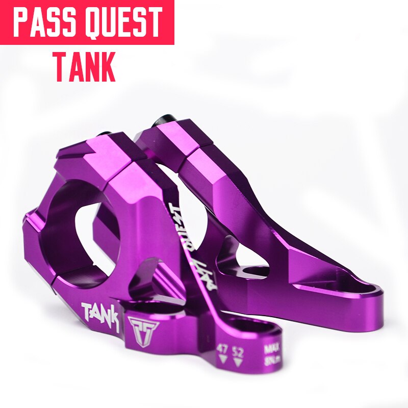 Attacco manubrio 47mm 52mm regolabile 10 gradi sono FR ENDURO montagna bicicletta angolo stelo 31.8mm attacco manubrio corto lega 150g: viola