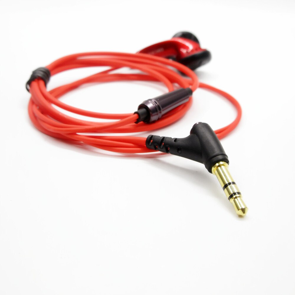 RED YINCROW X6 3.5mm In-ear Earphones flat head earbuds fever HIFI Earphone without Mic for iphone
