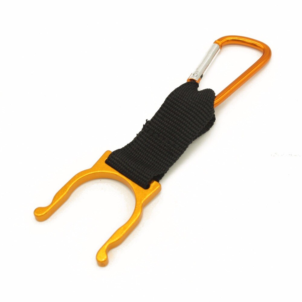 Mosquetón de aluminio de 5 piezas, hebilla de botella de agua para bebida, soporte de gancho, llavero de Camping y senderismo, multicolor