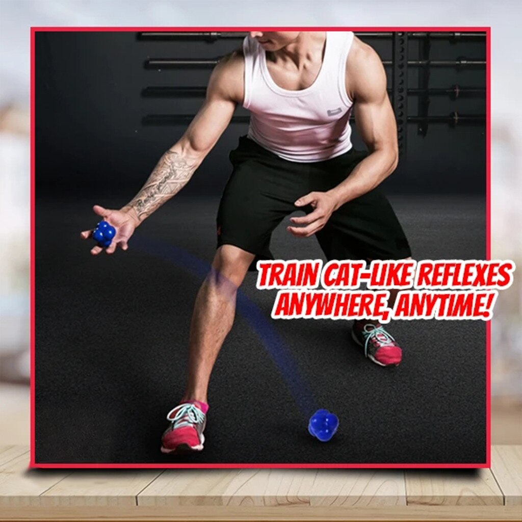 2pcs Sport Hexagonal Ball Reaction Ball Agile Ball Towards Speed Training Children's Sense Training Yoga Ball Sport Train#G3