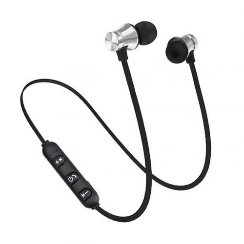 Draadloze Bluetooth Koptelefoon Sport Magnetische Stereo Oortelefoon Fone De Ouvido Voor Iphone Xiaomi Huawei Honor Samsung Redmi: Zilver
