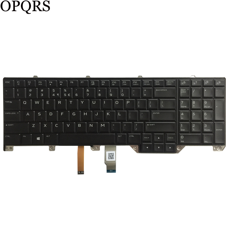 für Dell Alienware M17 17 R4 R5 uns/Spanisch/Französische Laptop-Tastatur mit Hintergrundbeleuchtung 0ND5TJ PK1326T1B01