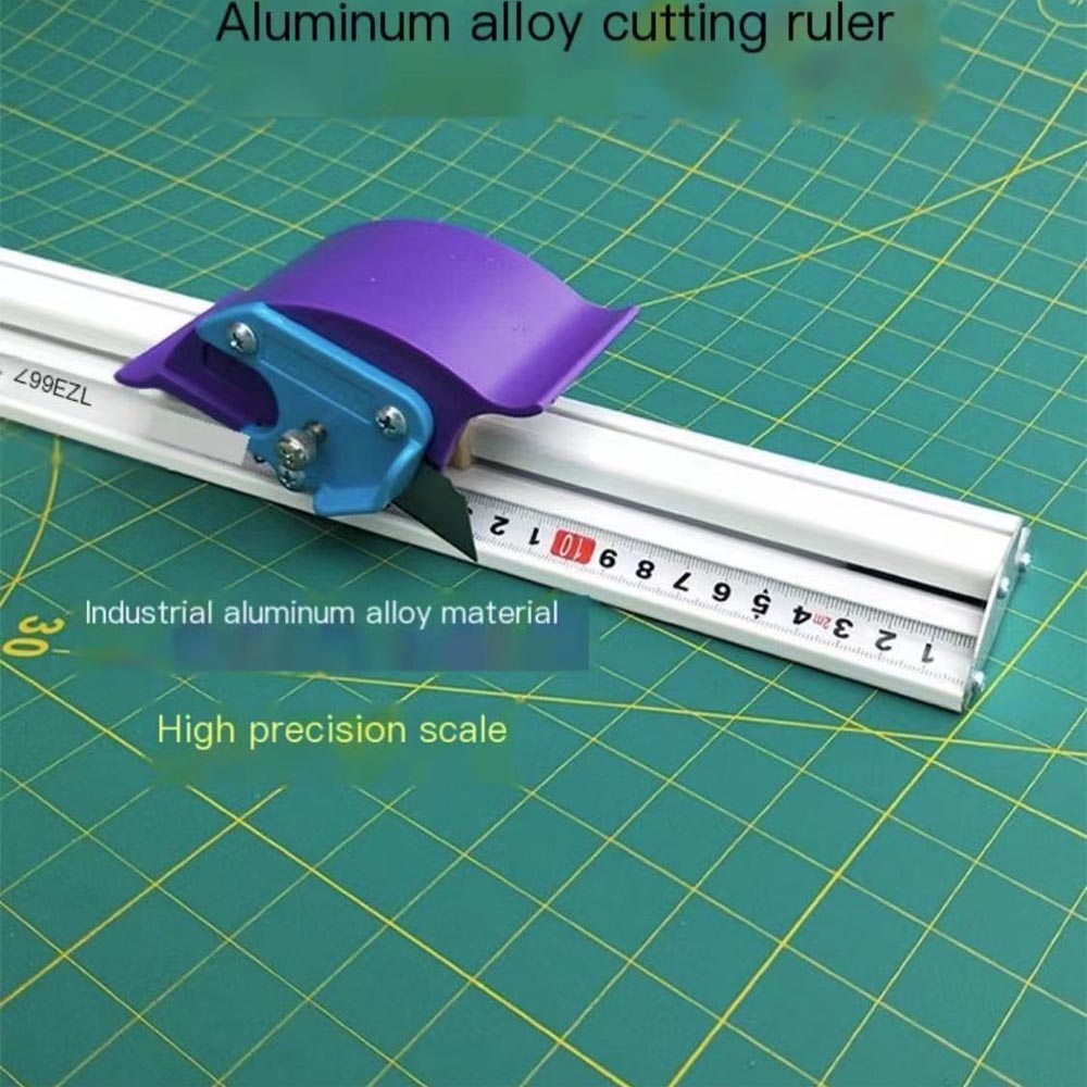 Aluminum Manual Sliding KT Board Trimmer Cutting Ruler, Photo Paper Trimmer Ruler, Photo PVC PET Cutter with Ruler