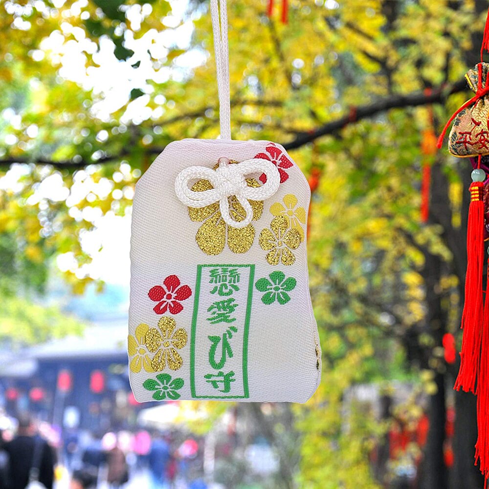 Omemori-amuleto japonés de la suerte para el hogar, amuleto rojo, amuleto Kawaii para el amor, el éxito, la riqueza, la salud, decoración de la sala de estar