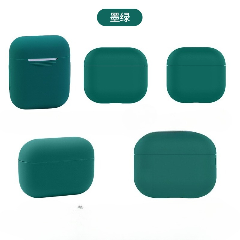 Silicone Earphone Cases for Airpods 4 1 2 3 Headphones Case Soft Protective Box for Apple Airpods Pro 2 3 Airpods 4 Covers: M / Lvory