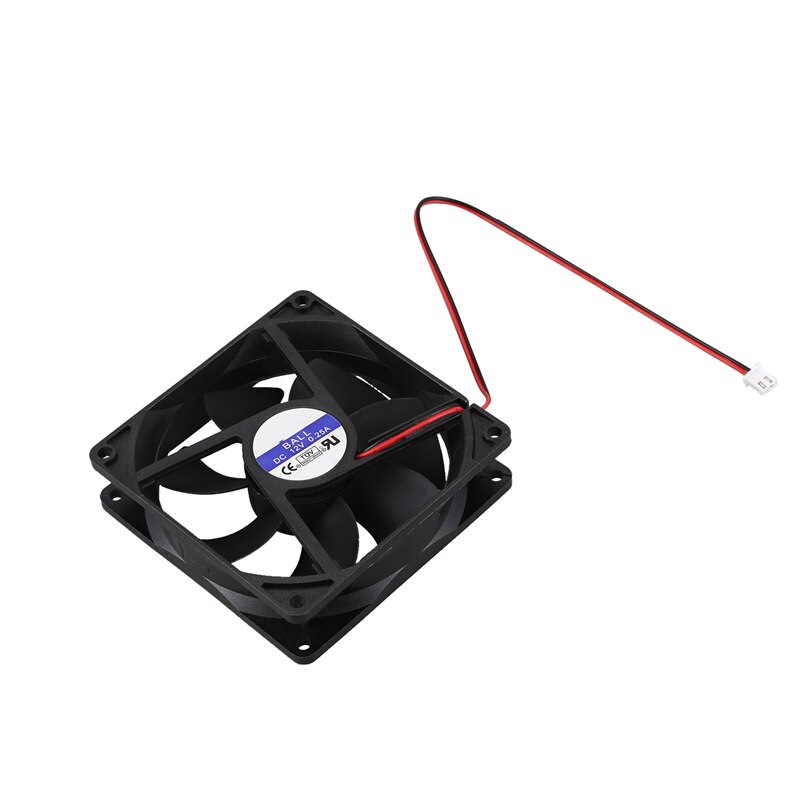 92mm x92mm x 25mm DC 12V 2Pin 65.01CFM Computer Case CPU Cooler Cooling Fan
