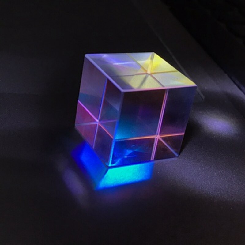 Prisma de seis caras combinado de colores para niños, Prisma de cristal óptico, tomar fotos para ver prisma para arcoíris, fotografía, espejo de diamante