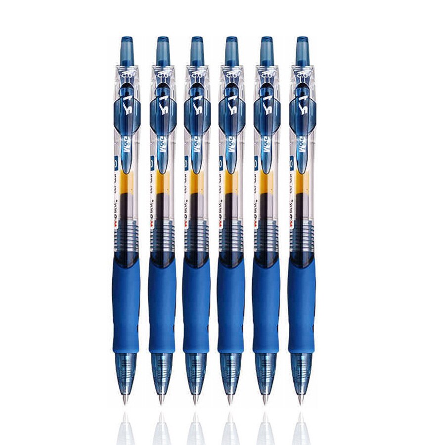 Lovely Gel Pen GP1008 0.5mm Black Red Blue ink Writing Smooth Neutral Pen Office School Stationery: 6Pcs Navy blue