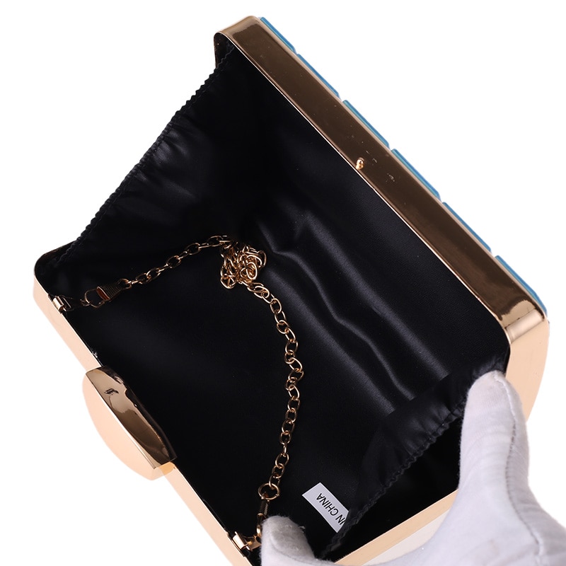 Acrylic Women Clutch Evening Bag purse And Handbags Wedding Bags Chain Shoulder Sling Bag Wallet Bags For Women