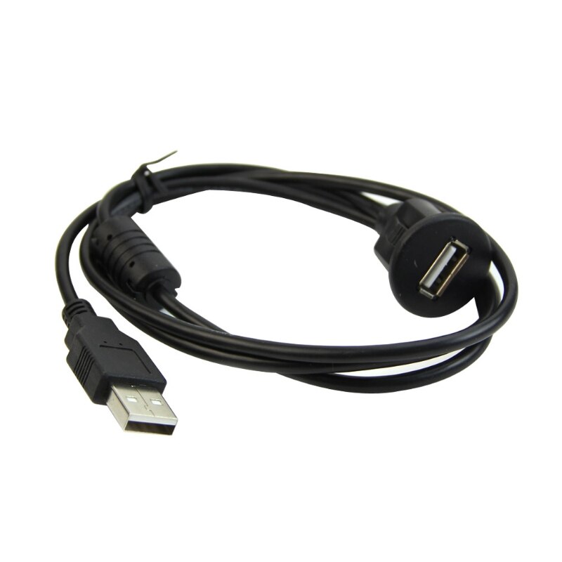 1M Car Dash Board Mount A Male To A Female USB 2.0 Socket Extension Panel Cable Q9QD