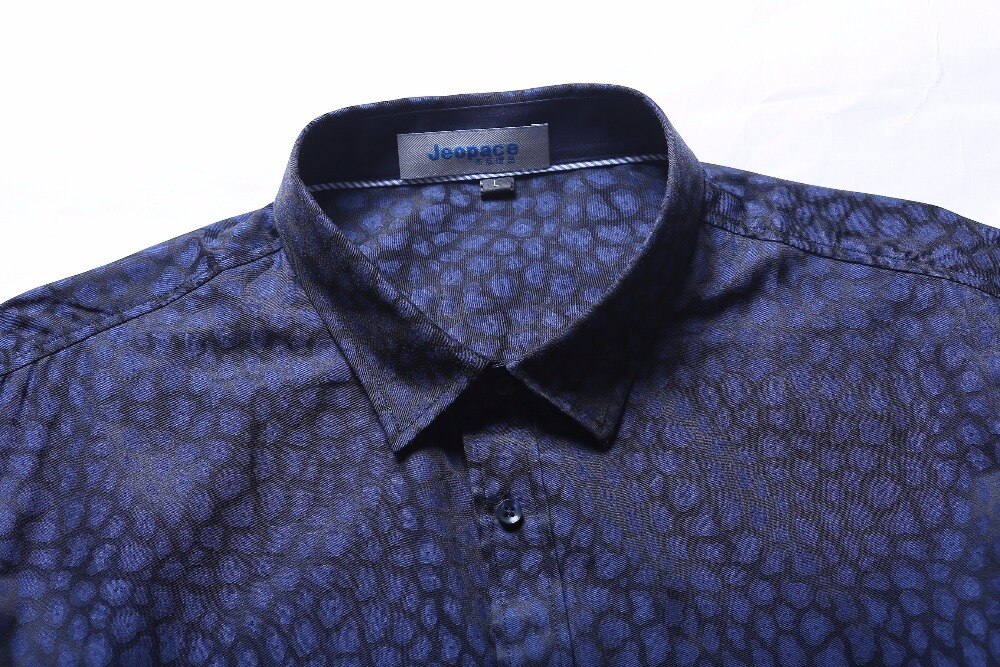 Pluss størrelse 10xl 8xl 6xl 5x vårskjorte for herre sosial kjole trykk tilfeldig løs passform lange armskjorter herreklær camisa masculina