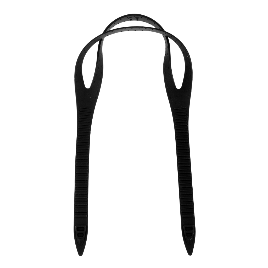 Universal Swimming Goggles Swim Glasses Eyewear Silicone Strap Head Band Protector Replacement Spare Accessories Clear/Black
