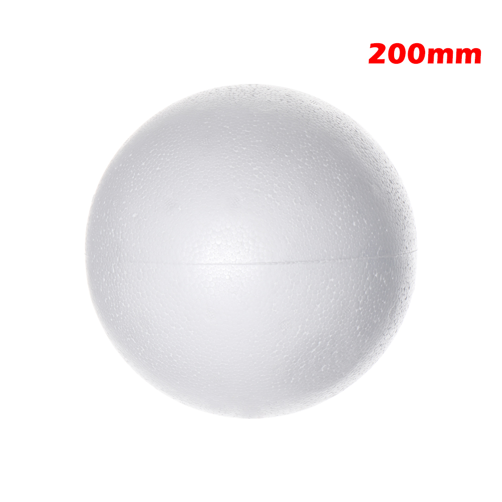 Bolas de poliestireno para manualidades, bolas de espuma blanca de 20-120mm para manualidades de navidad, de poliestireno para decoración de bodas, Fiestas y Navidad, 1 unidad