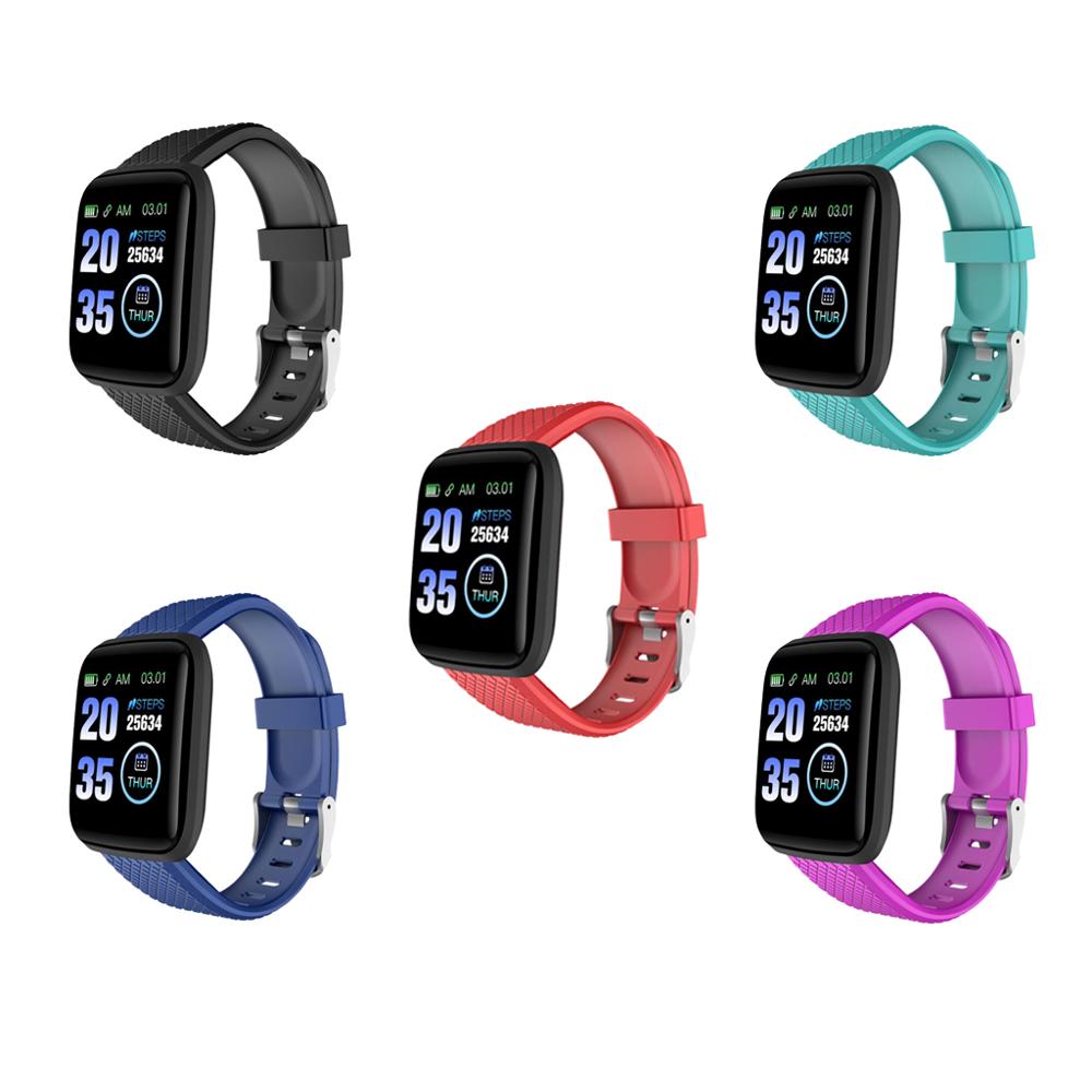 116 plus smart klocka puls fitness tracker klockor män kvinnor blodtrycksmätare vattentät sport smartwatch