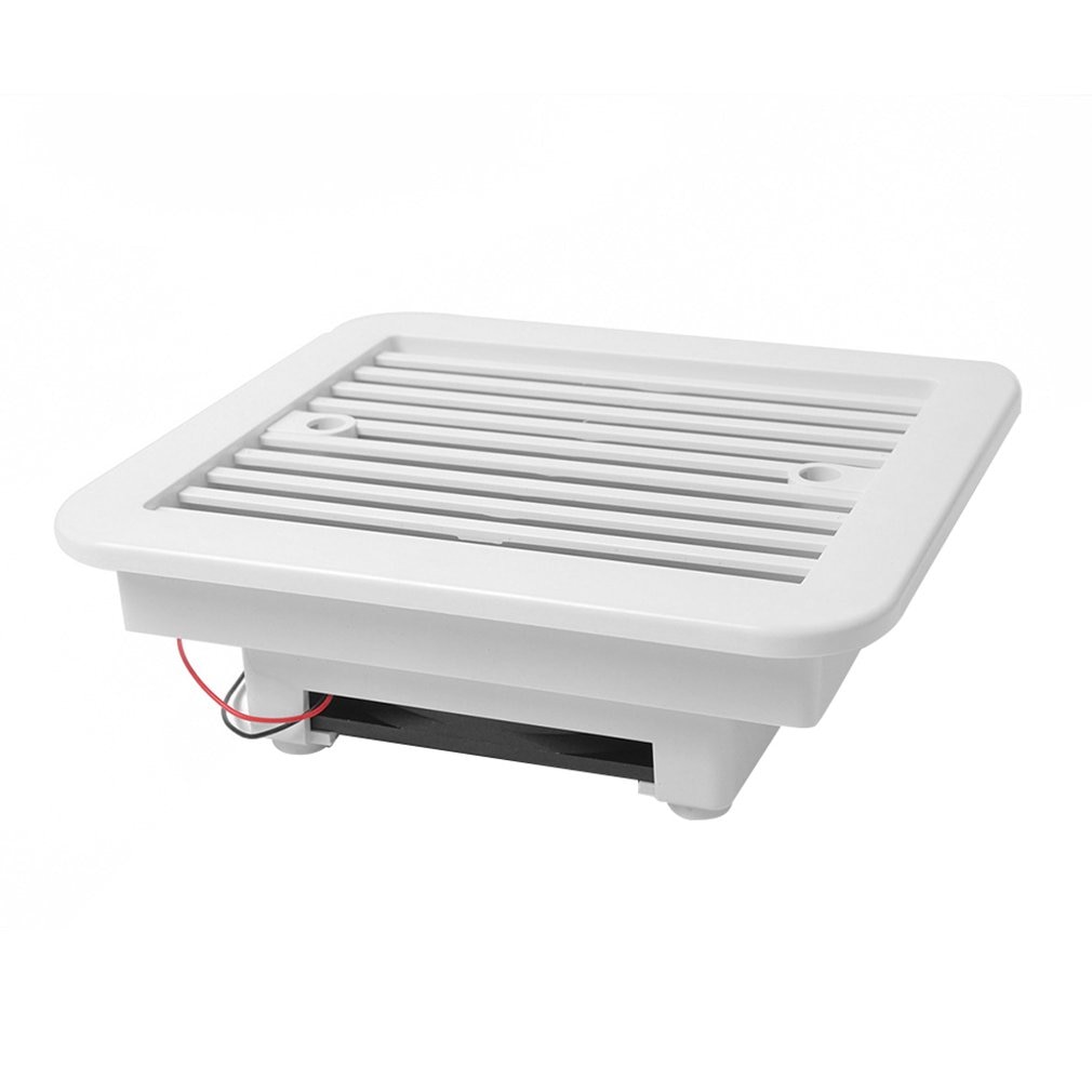 Ventilador de escape de plástico impermeable, 12V/24V, para remolque, caravana, ventilación lateral, blanco, 1 Juego