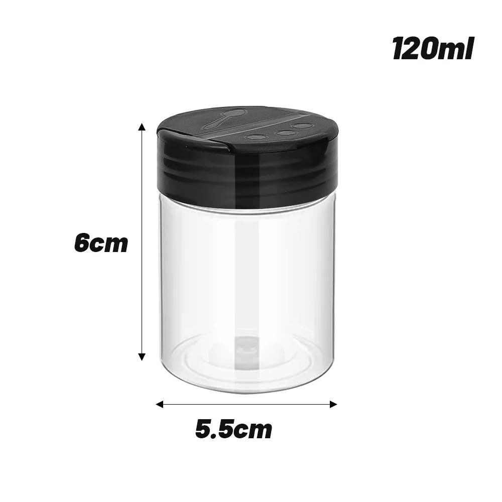 20/1PC Plastic Spice Jars Containers with Cap Transparent Seasoning Powder Jars Condiment Storage Boxes Container Kitchen Tools: S / light green