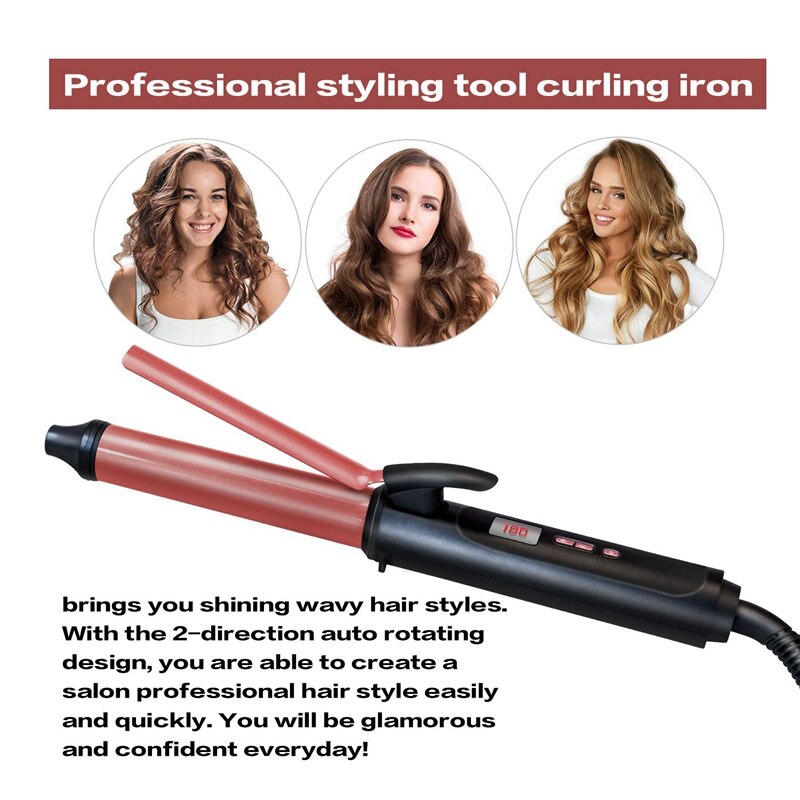 EU Plug 9mm Curling Iron Curler ic Care Beauty Styling Tools Curly Hair Artifact Automatic Curly Hair Versatile