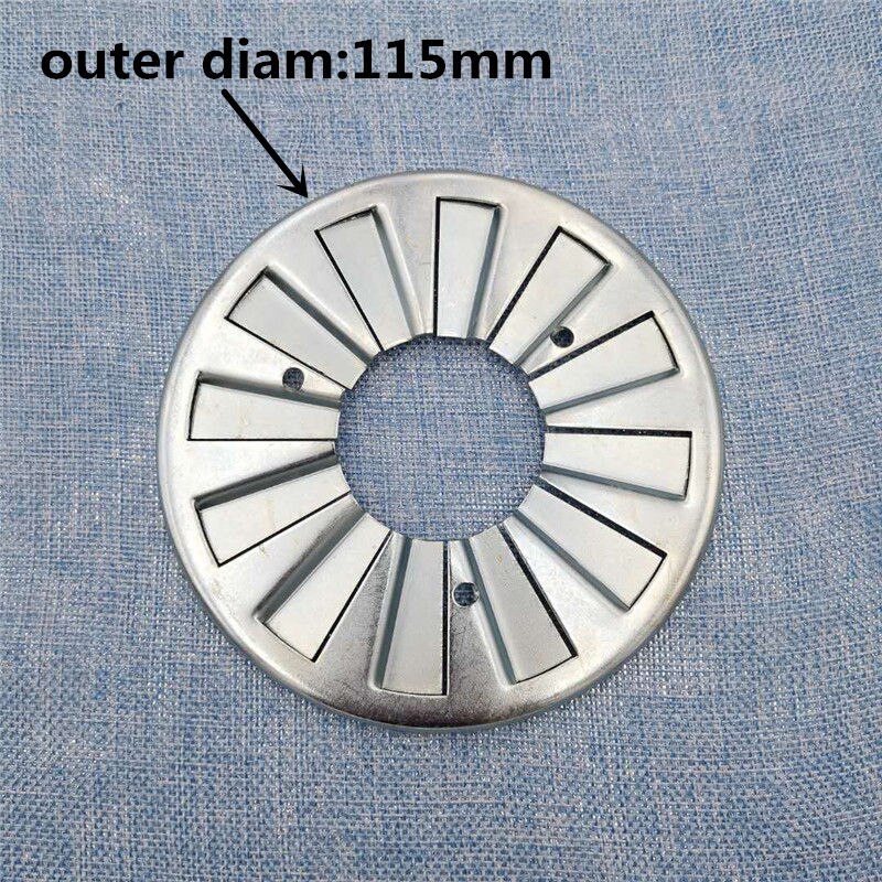 Boiler Burner accessorie oil flame ring methanol stabilizer fire plate of OD 102MM/115MM/135MM/165MM single/double hole ring: Light Yellow