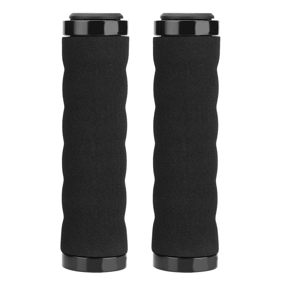 Anti-Slip Fiets Stuur Spons Cover Soft Stuur Beschermende Elastische Verlichten Shock Verhogen Wrijving: Black