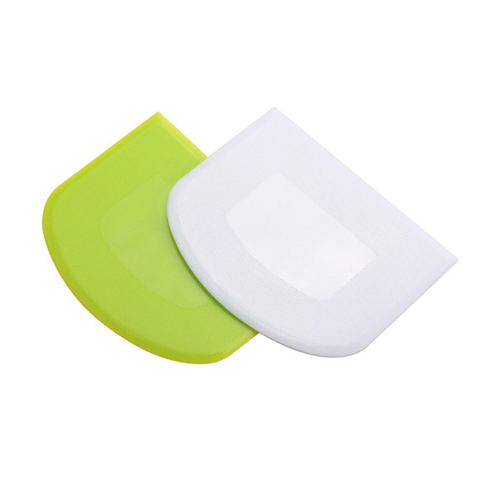 2 stuks gladdere rand taart schraper snijden pp plastic deeg schraper taart bakvorm decoratie gereedschap praktische banketbakkersspatels