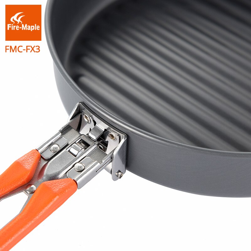 Fire Maple Outdoor Frying Pan With Foldable Handle For Camping Hiking Pinic Portable Hard Aluminium Alloy 0.9L