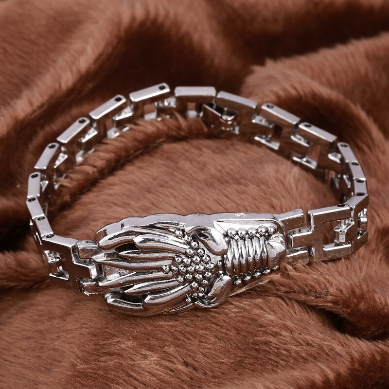 Neue Männer Edelstahl Armbinde &Ampere; Armreifen Schädel Männer Schmuck Zubehör Männlichen Punk Charme Armbinde Armbinde pulseira: SL512