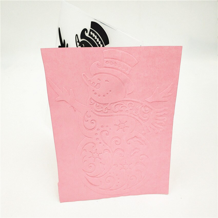 10.5x14.5cm snowman Embossing folders Plastic bump Scrapbooking DIY Template Fondant indentation Cake Photo Album Card Make
