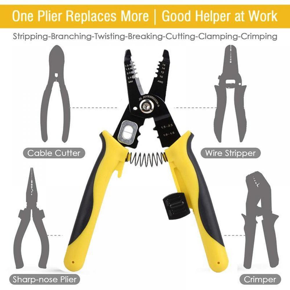 Diy Electrical Equipment Wiring Pliers Diy Multifunctional Stripping Pliers Cable Tool