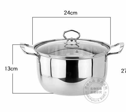 Xinchen Rvs Koreaanse Twee-Layer Stoomboot Thuis Eetgerei Instant Pot Accessoires: A