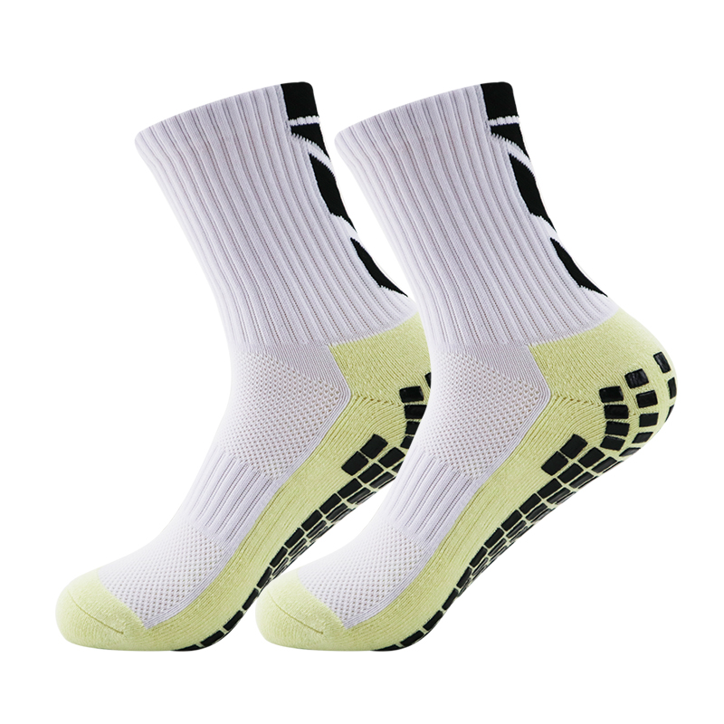Calcetines de fútbol antideslizantes para fútbol, antihombres, adolescentes, niños, calcetines deportivos con agarre, calcetines de en negro, blanco y azul: Oro