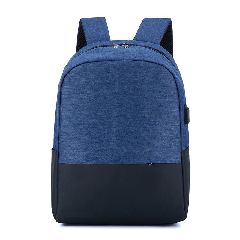 Oxford Waterproof Laptop Bagpack College Style School Bags Men's Travel Rucksack Korean Couple Bag Pack Mochila: Deep Blue