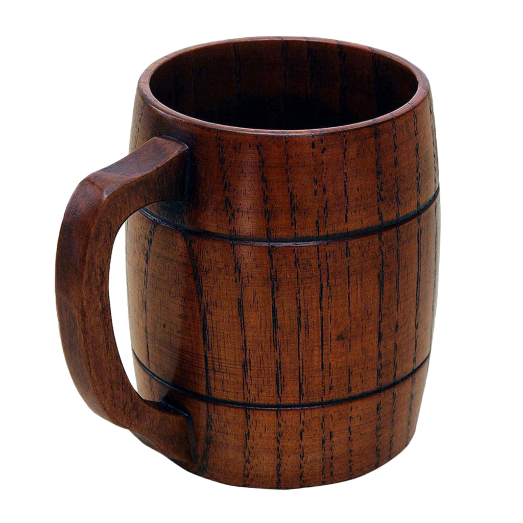 Jarra de cerveza rústica de madera Natural, jarras de cerveza de madera, hecha a mano, taza de café, de boda, padrino de boda,