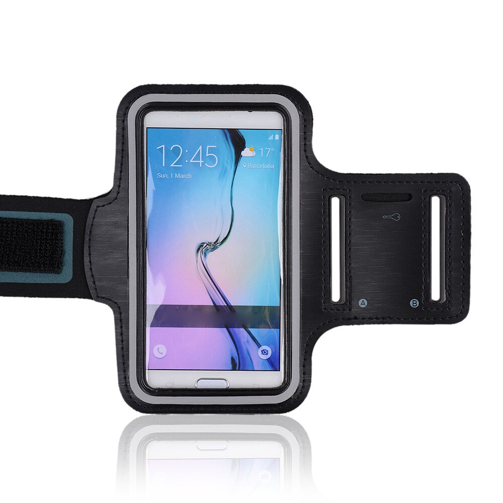 Note9 Telefoon Armband Voor Samsung Galaxy Note 9/Note 8 Sporttas Running Arm Band Outdoor Riem Cover Sport waterdichte Case: Black