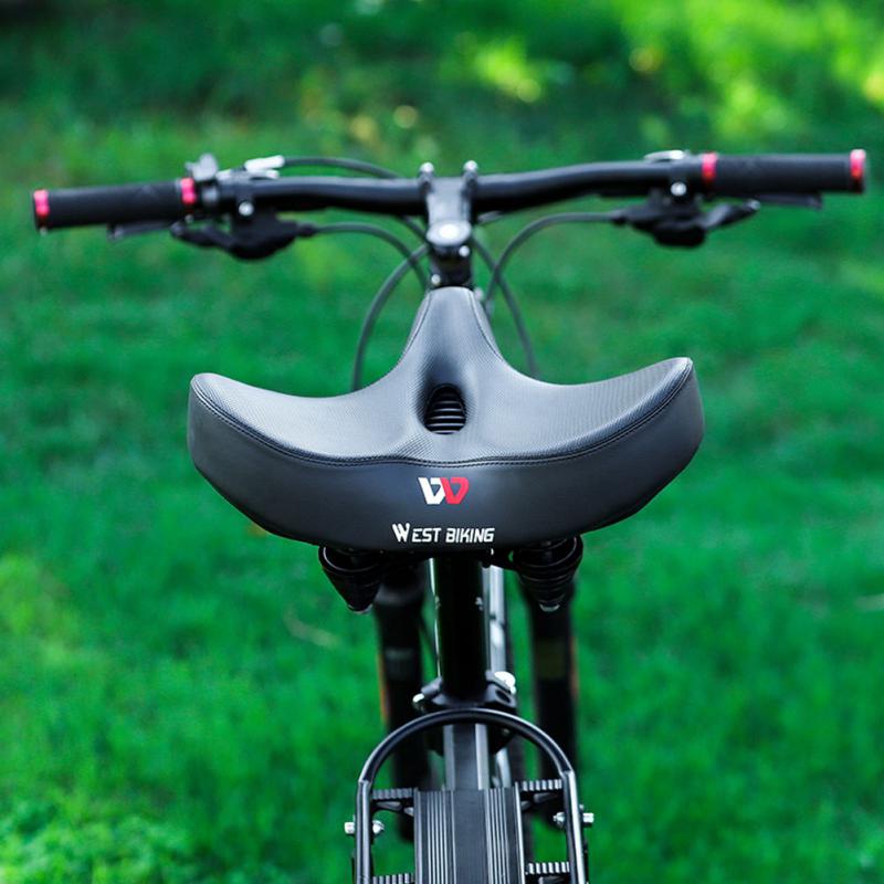 West Biking – selle de vélo ergonomique et confortable, coussin creux épais et large
