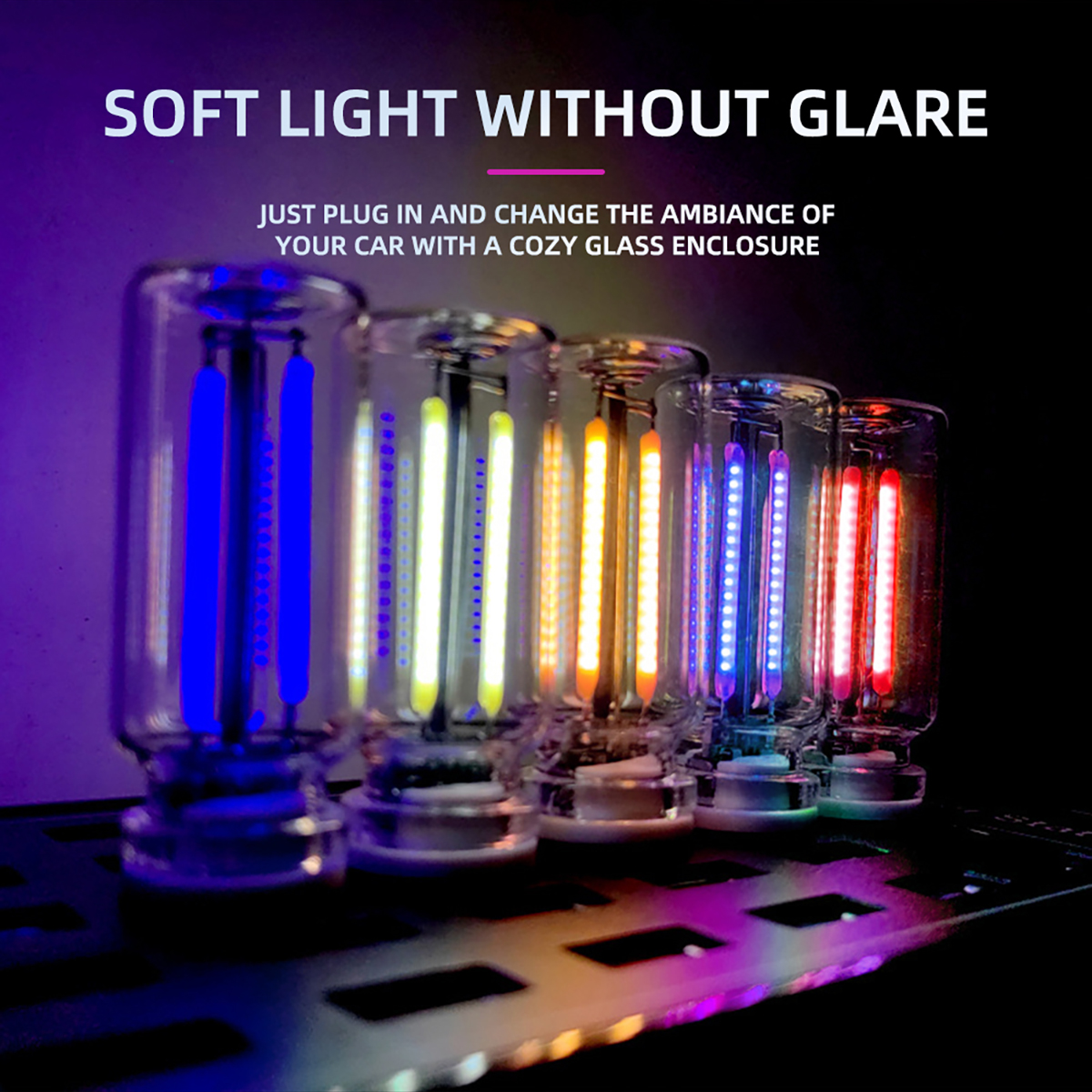 USB Nachtlicht Touch Dimmen LED Glühlampe Glühlampe Auto Innenbeleuchtung Atmosphäre Lampe für Party Zimmer Auto