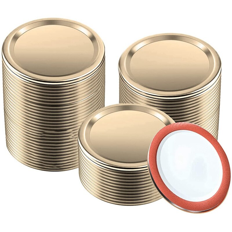 Mason Jar Deksels, 10 Stks PP Plastic Inblikken Deksels 70mm Mond Jar