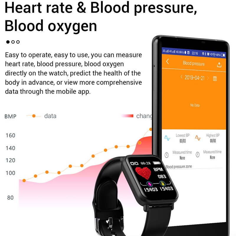 Fitness sporer smart armbånd blodtrykksmåling smart bånd se Fitness sporer  ip67 vanntett smart armbåndsur