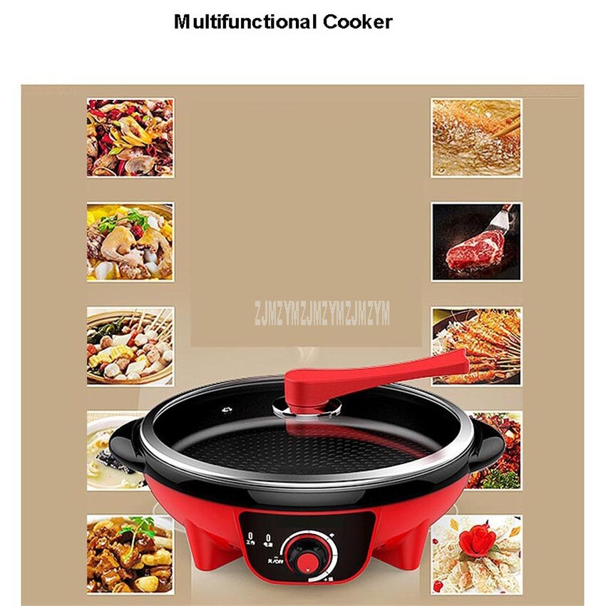 35cm Non-stick Electric Frying Pan Pancake Making Machine Maker Household Stir-frying Multifunctional Cooker Machine JG-J3502