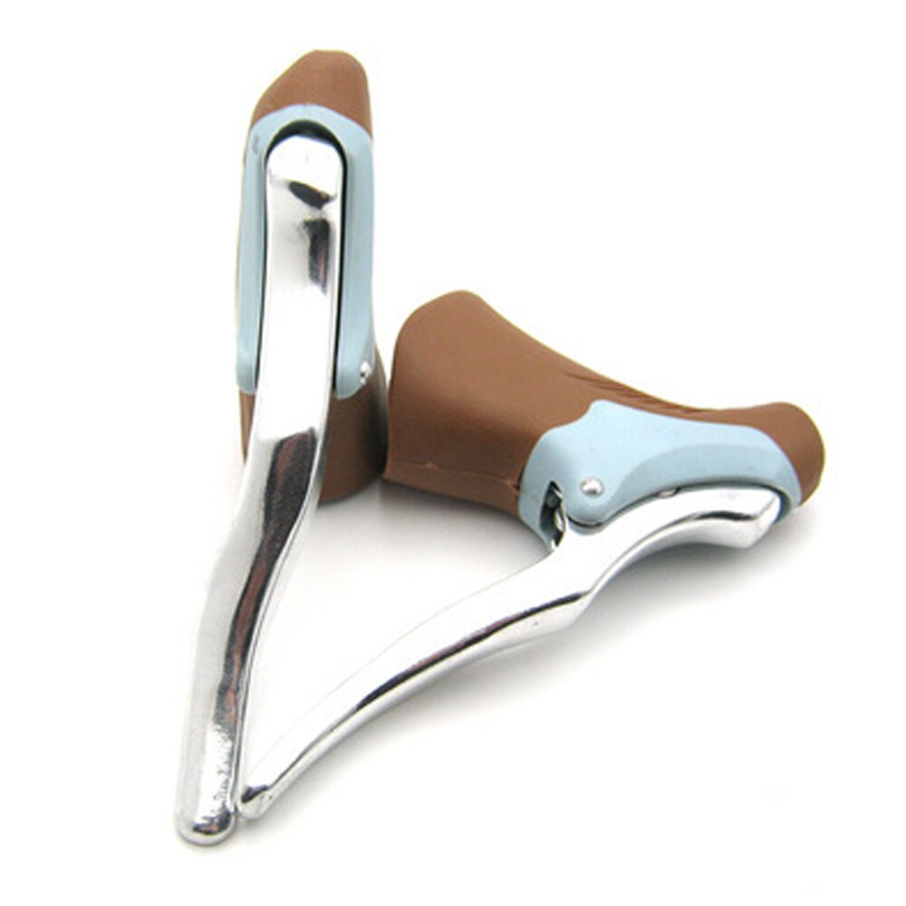 1 paar Aluminium Legierung Rennrad Bar Bremshebel Anti-slip Zyklus Bremsen Griff Fahrrad Teile