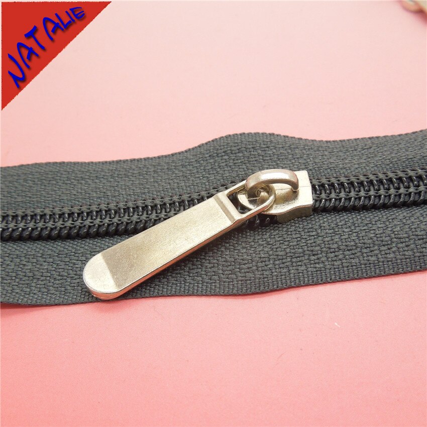 10 Uds. 5 # tirador de cremallera Aleación de Zinc Metal deslizadores sin bloqueo accesorios de ropa para reparación de cremallera para coser