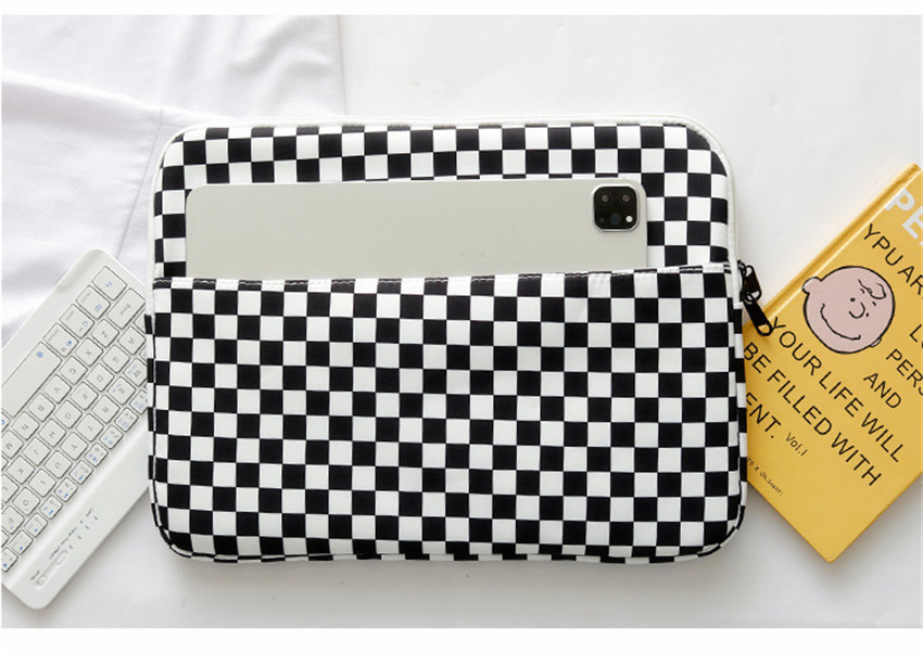 Dambord Laptop Case 9.7 10.5 11 13 Inch Tablet Sleeve Bag Beschermhoes Korea Cartoon Macbook Ipad Liner Pouch Handtas