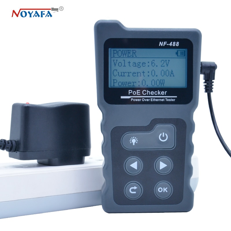 NOYAFA NF-488 PoE power test Network PoE Tester checker Over the Ethernet cat5,cat6 Lan tester network tools PoE Switch test