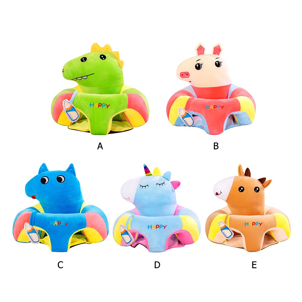 Baby Seat Safety Learning To Sit Classic Texture Sofa Skin-friendly Multi-functional Lovely Cute Soft Toy Dining Chair