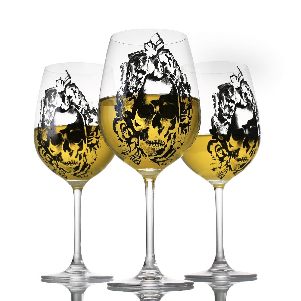 1 Pcs Schedel Wijn 20OZ Glazen Beker Transparante Kristallen Schedel Glas Brandy Snifters 630ML Grote Capaciteit