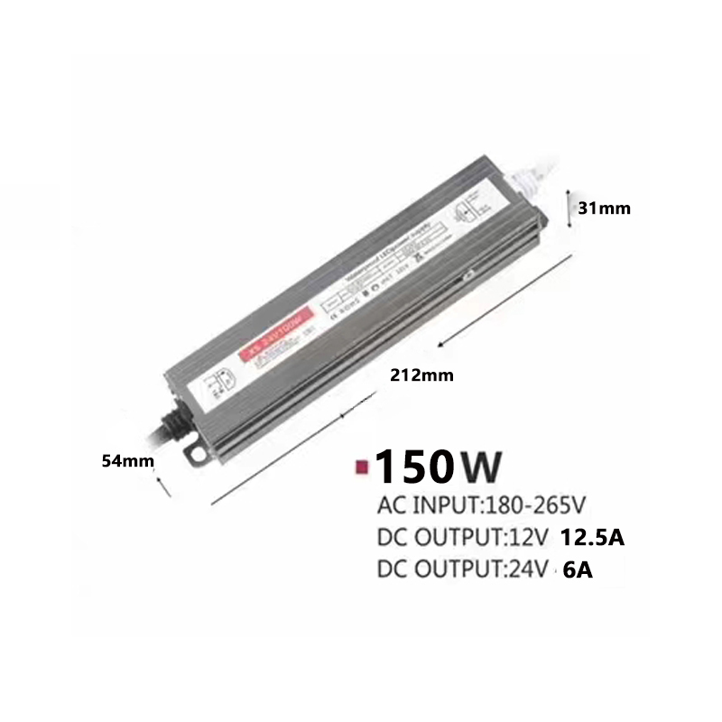 LED-Lampenbeleuchtungstransformatoren AC180-265V zu DC12V DC24V100W200W400W600W Wasserdichte IP67-Versorgungsbeleuchtung Aluminiumtransformatoren: Blau / 230V