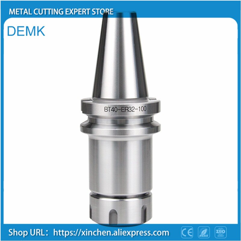 Spindle BT40 ER32 100L High Precision Full Grinding White ISO Standard Spring Chuck ER32 CNC Machine Tool BT40 Spindle
