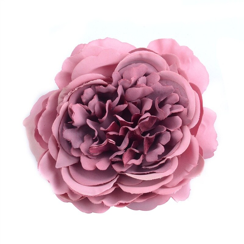 10 stk 8cm kunstig blomst silke pæon blomsterhoved til bryllupsfest hjemmedekoration diy blomst vægboks scrapbog håndværk: Let vin