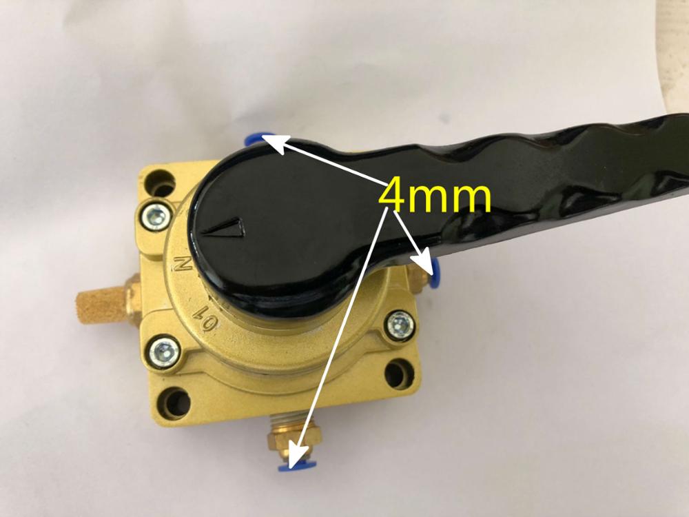 HV200-02 Pneumatic switch three four-way hand rotary valve one to two manual air valve switch reversing valve VH200-02 HV400-02
